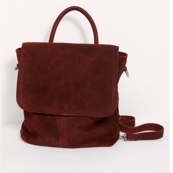 Free People Handbags - Free People WTF Paris Backpack Convertible Bag - Wine Color